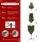 Glitzhome® 7.5ft Pre-Lit Green Upward Slim Fir Artificial Christmas Tree, Multicolor LED Lights
